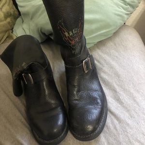 Vintage Harley Davidson boots